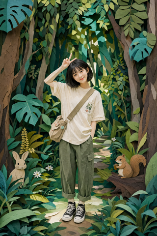 종이 오리기 예시