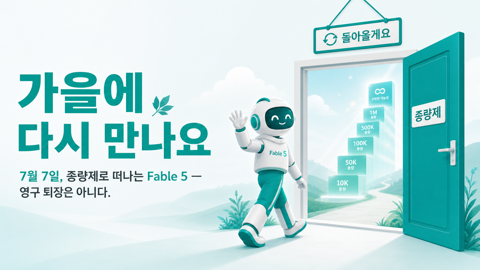 7월 7일, 종량제로 떠나는 Fable 5 — 영구 퇴장은 아니다