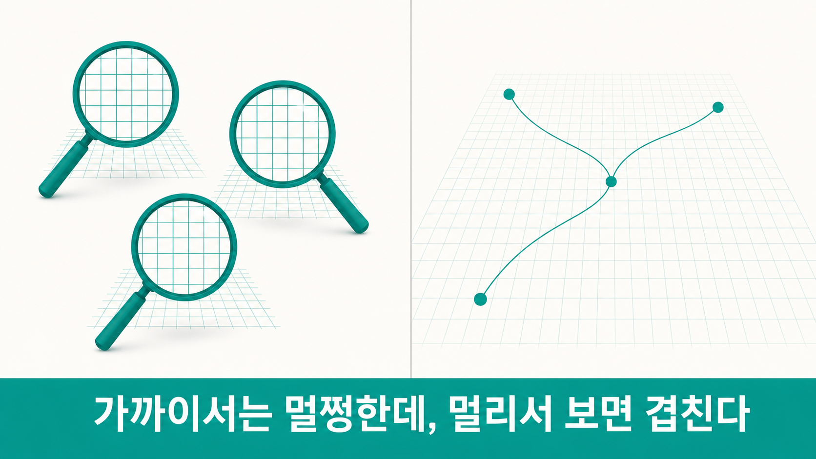 국소적으로는 멀쩡한데 전역적으로 겹친다